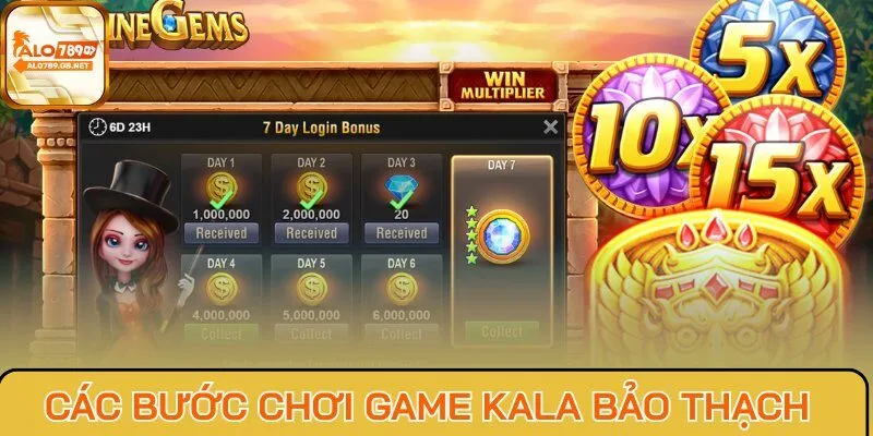 Chỉ dẫn các bước chơi game Kala Bảo Thạch